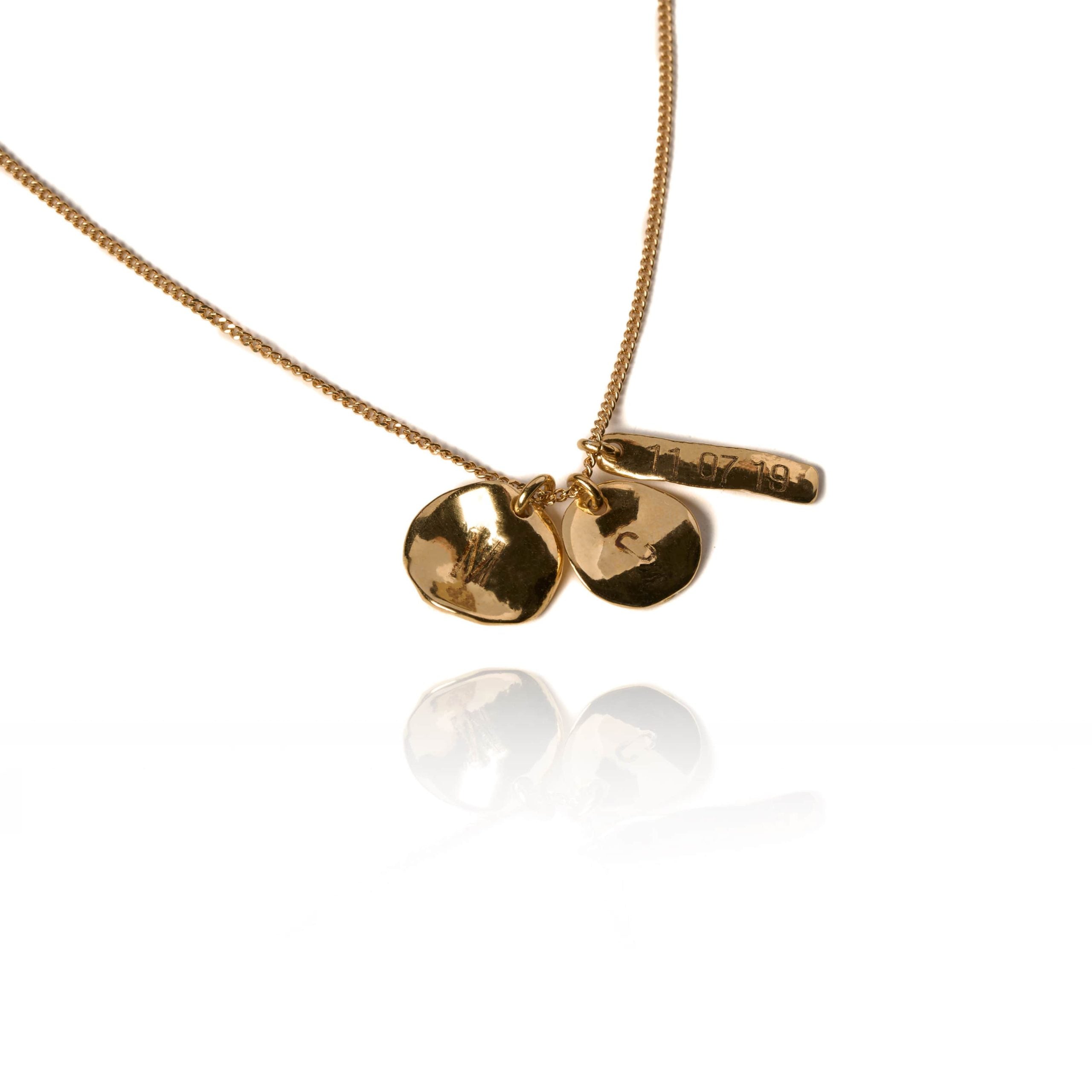 Initial Plate Pendant