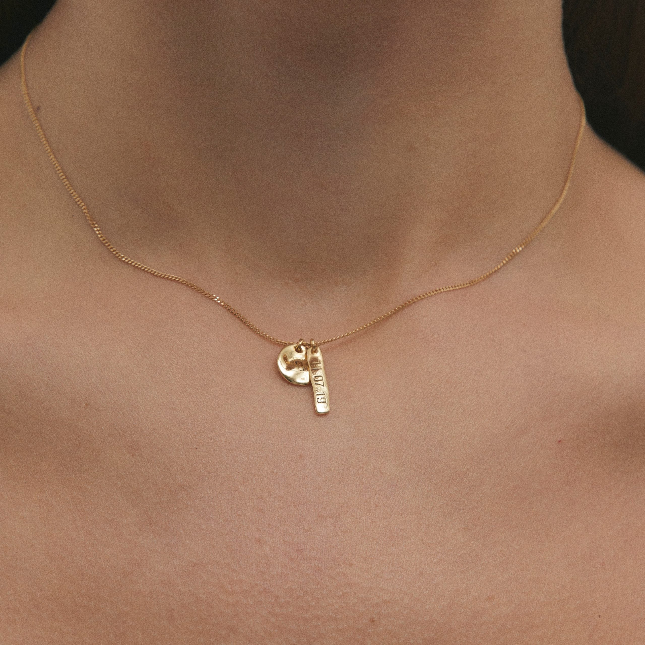 Date Plate Pendant