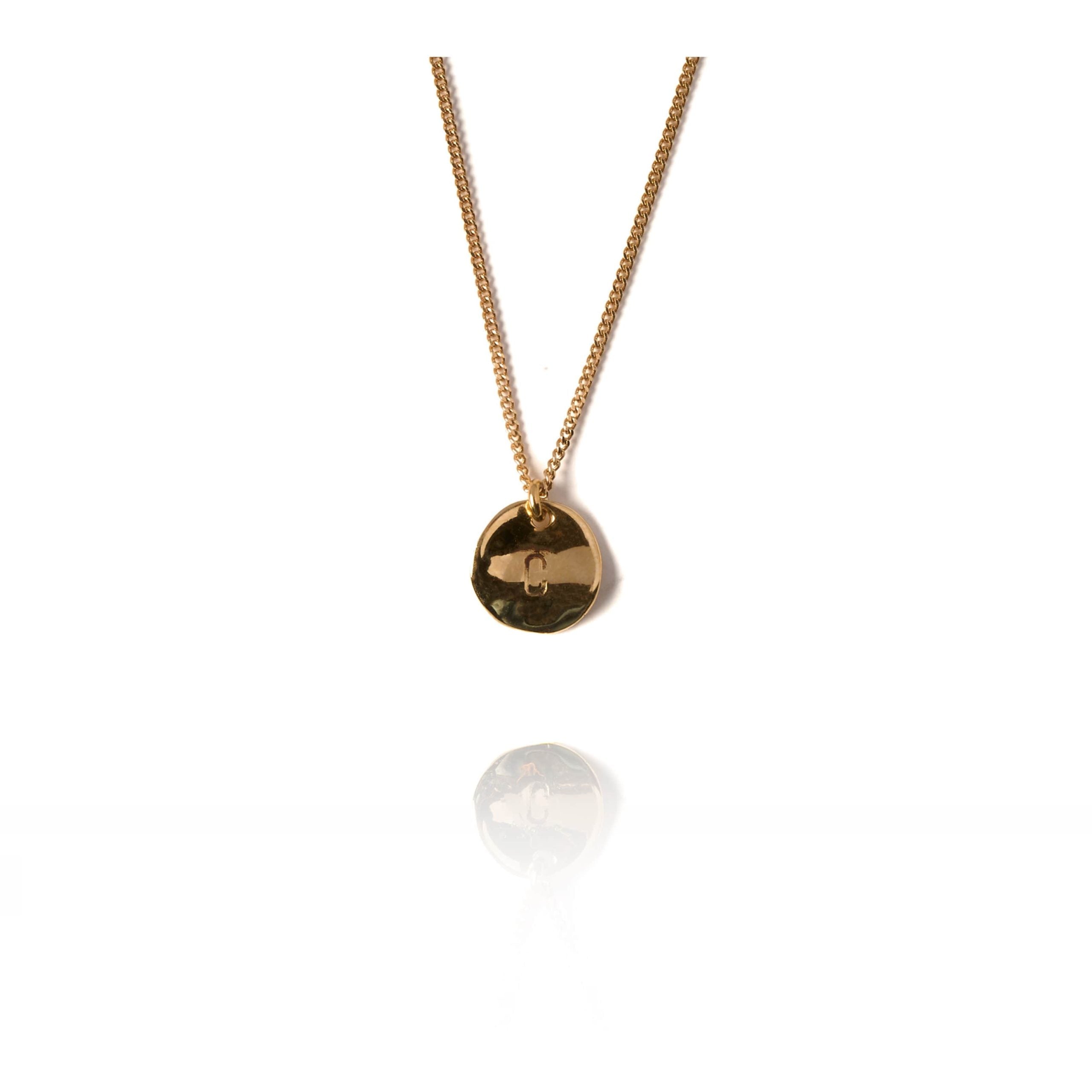 Initial Plate Pendant