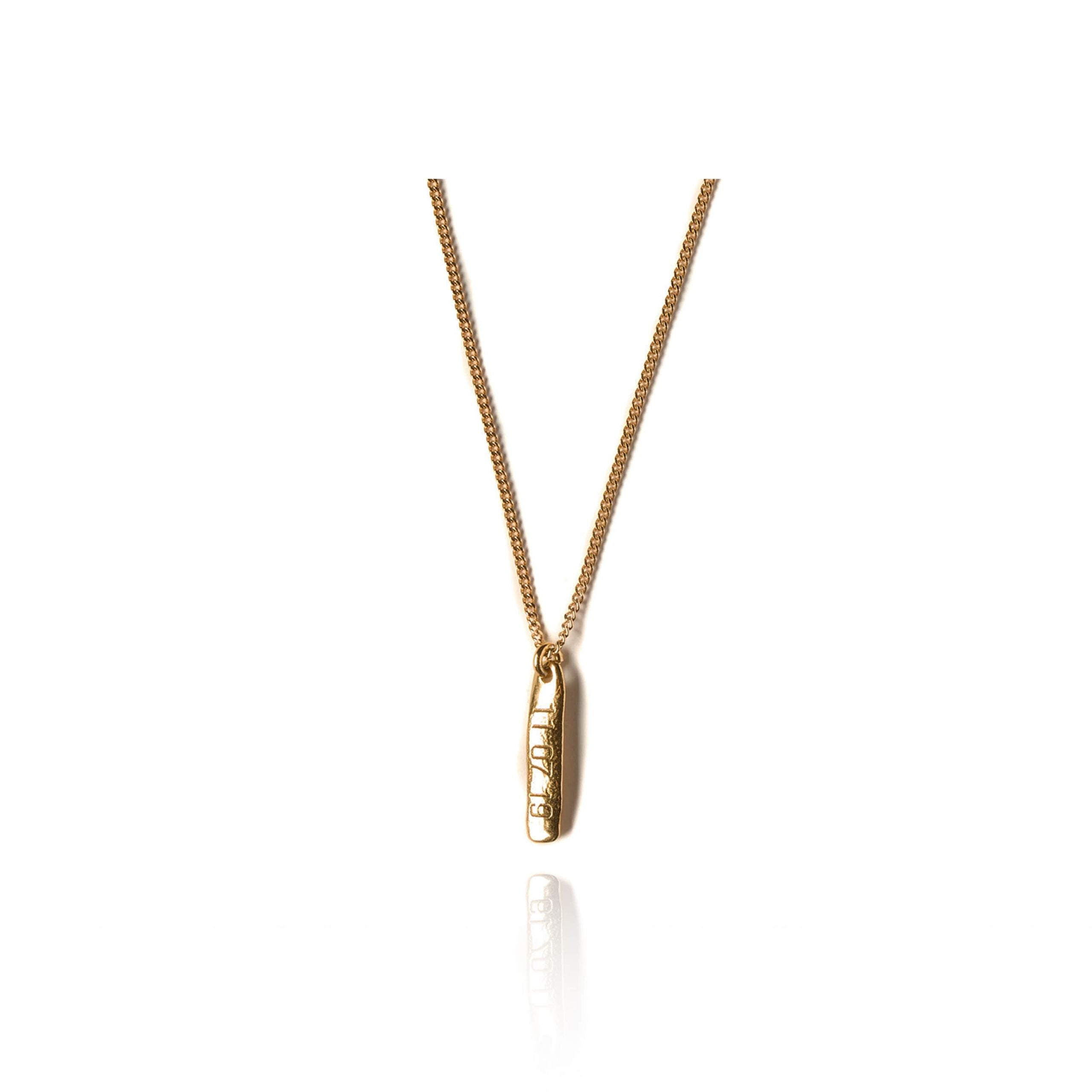 Date Plate Pendant